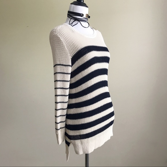 Ann Taylor Striped Long Sleeve Sweater - Picture 2 of 7